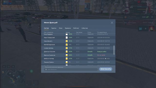 весь состав