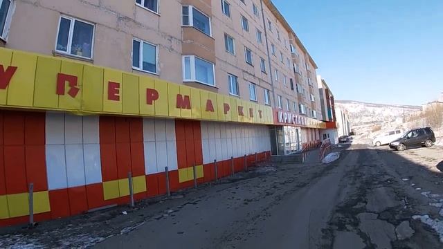 Нагаево. Часть 1. Прогулки с Анжелиной по Магадану. Современный Магадан 2021. Март в Магадане смотреть онлайн