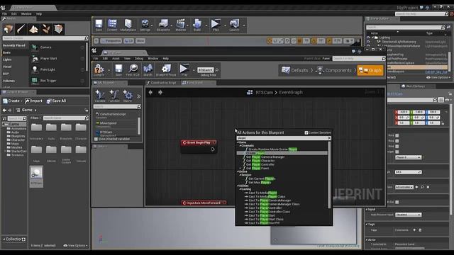 Unreal Engine 4 Simple RTS Cam смотреть онлайн