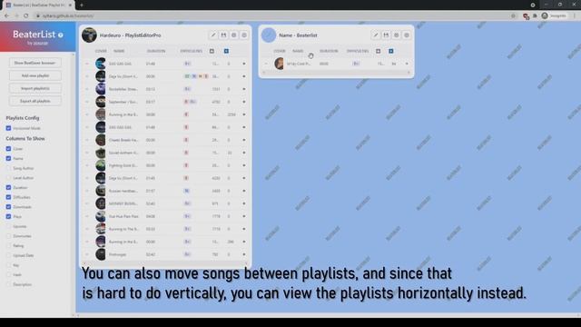 BeaterList Demo смотреть онлайн