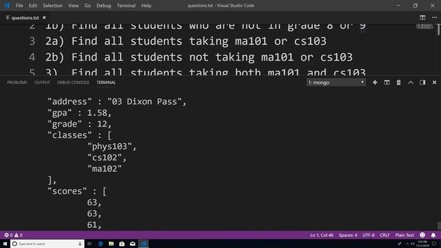 Working with Arrays with Array Query Operators and Query Comparison Operators смотреть онлайн