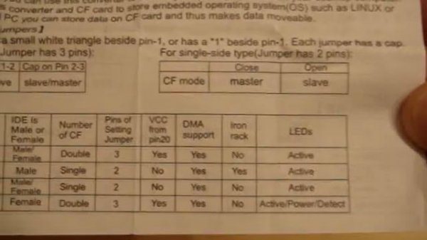 Compact Flash CF to Desktop IDE 40-pin Converter Card at Dealextreme