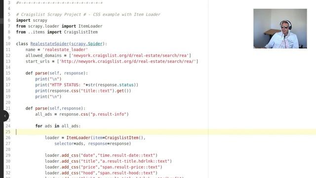 Web Scraping with Scrapy | code comparison using items смотреть онлайн