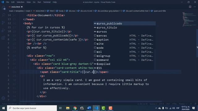 5. Curso Django 3: Materialize y Extends смотреть онлайн