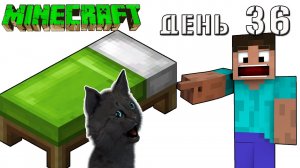 Minecraft СУПЕР КОТ ? ОТОБРАЛ КРОВАТЬ У ЖИТЕЛЕЙ ДЕРЕВНИ В ПУСТЫНЕ ? ВЫЖИВАНИЕ 100  ДЕНЬ 36