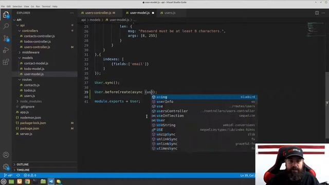 Web Dev 10 - 8 Node.js Register User смотреть онлайн