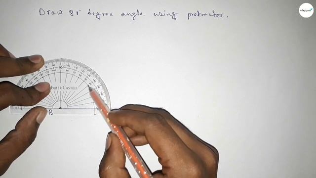 How to draw 81 degree angle using protractor. shsirclasses. смотреть онлайн