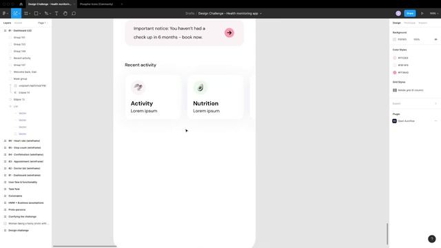 Speed UX Design Challenge | Health monitoring app смотреть онлайн