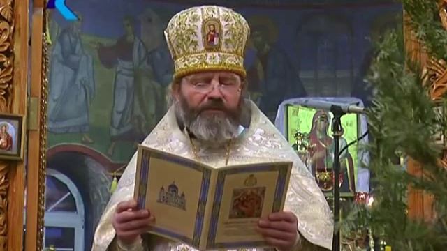 Рождество Христово Праздничная служба в храме Иконы Божьей Матери Скоропослушница смотреть онлайн