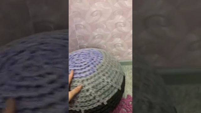 Пуфик из шнура внутри полиэстерная крошка смотреть онлайн