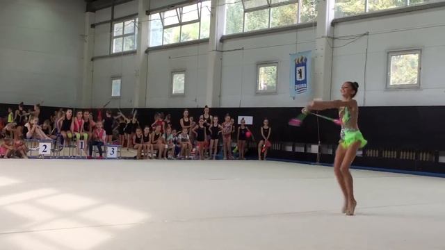 Классно выступила. 2 место. Художественная гимнастика 30.08.2018