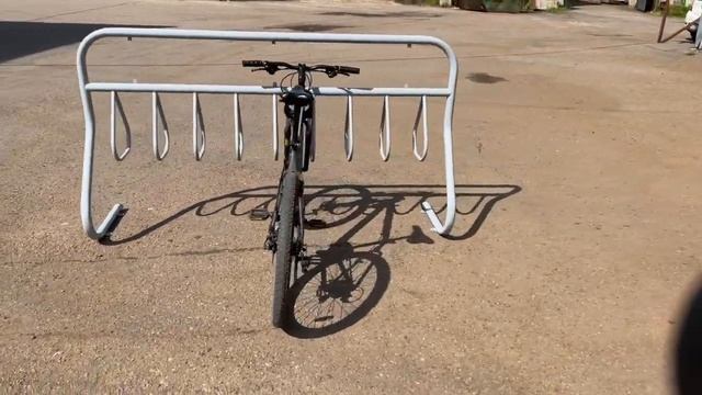 Парковка для велосипедов Air Gym ВП8 с припаркованным велосипедом смотреть онлайн