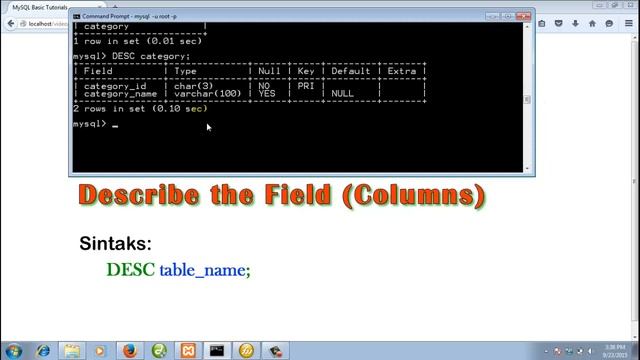 MySQL Basic Tutorial 2 : How To Create and Delete Table Database Using MySQL Command смотреть онлайн