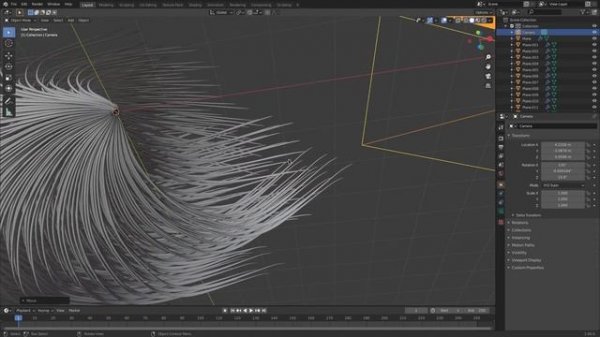Abstract Glowing Lines Tutorial in Blender 2.9 Eevee