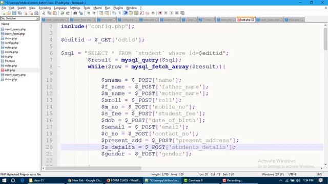 Insert show update delete using php bangla tutorial for beginner смотреть онлайн