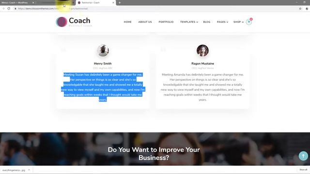 How to Configure Testimonial Page Template | Blossom Coach Pro WordPress Theme смотреть онлайн