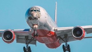 Хабаровск-Москва. Самые волнующие этапы полета. Boeing 777-300 а/к Россия. Взлет и посадка.