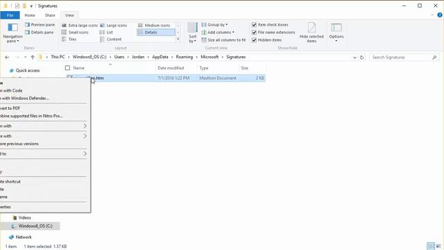 How to Use an HTML Signature in Outlook 2016 смотреть онлайн
