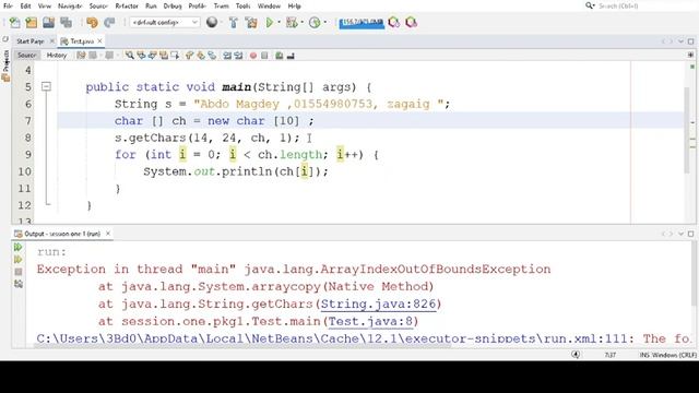 getBytes() , toCharArray() and getChars() methods of String in Java || Abdulrahman Magdey смотреть онлайн