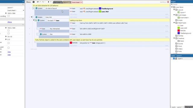 Construct 3 demonstration : raycasting with lasers смотреть онлайн