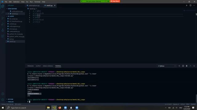aPyCourse - 02_Loops pt2 (references in python) смотреть онлайн