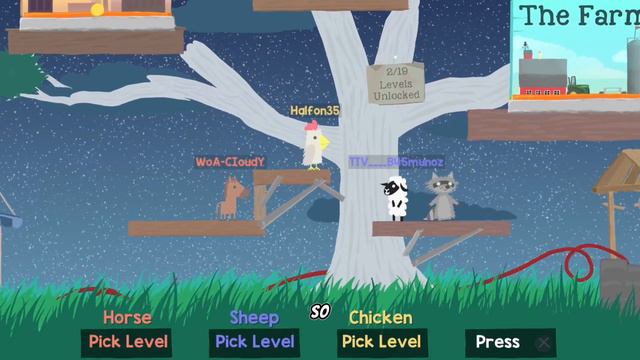 Best Party Game (Ultimate Chicken Horse) смотреть онлайн