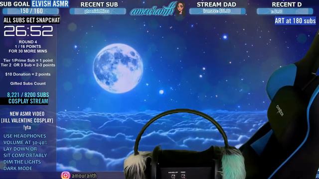 ASMR [ l i v e ] use headphones! 🔔 SUBS GET SNAPCHAT Twitch.tv Clip [ASMR Amouranth] смотреть онлайн