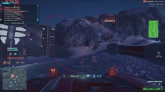 Planetside 2 - Lightning - Nice killstreak with L100 Python HEAT смотреть онлайн