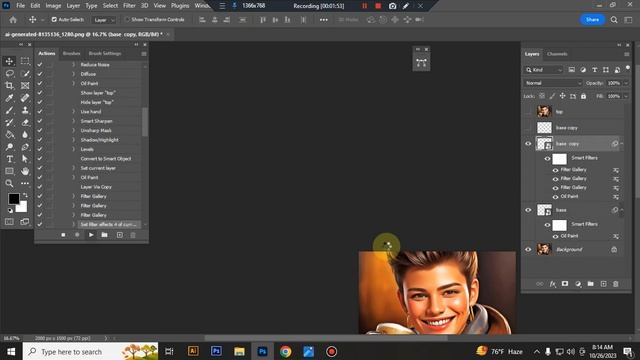 Photoshop Oil Painting Action смотреть онлайн
