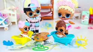 ВЕСЬ ДОМ РАЗРИСОВАЛИ, ПОКА МАМА С ПАПОЙ СПАЛИ🤣🤣 Куклы ЛОЛ сюрприз смешные мультики пупсики Даринел