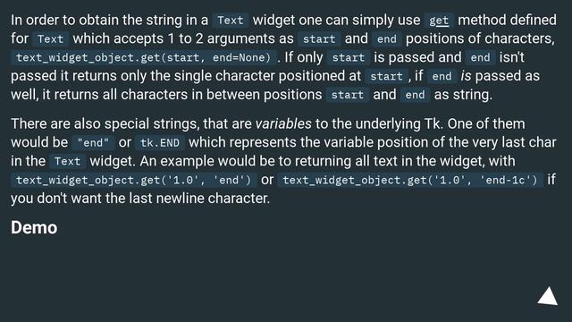 How to get the input from the Tkinter Text Widget? смотреть онлайн
