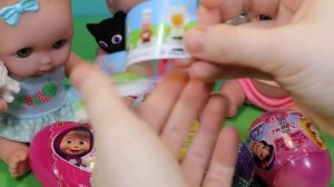 Куклы Пупсики играют в Кинетический песок Открывают Сюрпризы Собирают Пазл Зырики ТВ