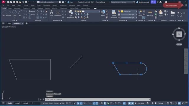 2 - للمبتدئين أنواع الخطوط وطريقة رسمها الأتوكاد LINE , POLYLINE , SOLINE , MULTILINE AUTOCAD 202 смотреть онлайн