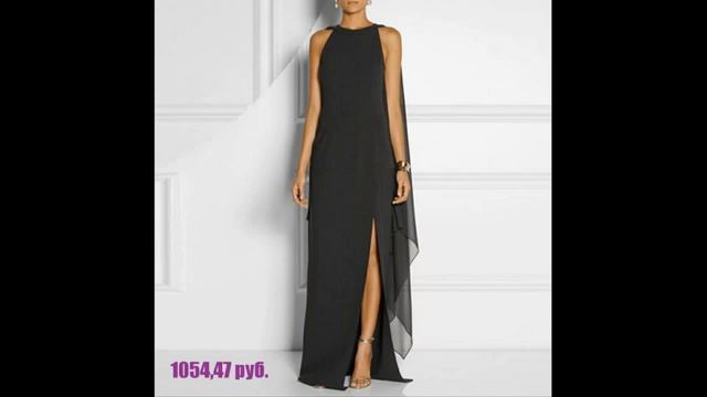 Одежда с алиэкспресс - Вечернее платье шифоновое смотреть онлайн