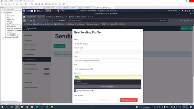 2. How to configure sending profile in Gophish using outlook mail account смотреть онлайн
