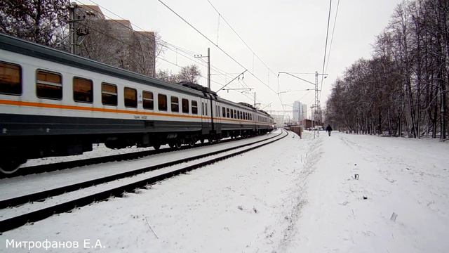 Электропоезд ЭД4М-0473 "ЦППК" (ТЧ-14 "Лобня"). смотреть онлайн