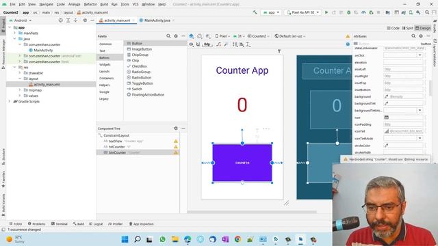 Create a Counting App in Android Studio (Hindi), Android Studio Tutorial | Code with Zeeshan Academ смотреть онлайн