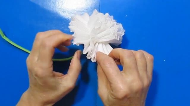 Сделать Цветы Гвоздика гофрированной Бумаги-Craft Tutorial.Поделки с детьми бумаги/DIY flowers easy смотреть онлайн