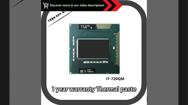 Intel Core I7-720QM Processor: Unleash Power With Quad-Core Eight-Thread Performance