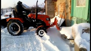 минитрактор уралец зима началась