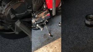 96 Honda Shadow 1100 ACE Oil and air filter change.