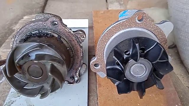 Ока. Водяной насос старый и новый. смотреть онлайн