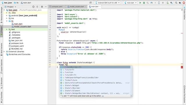 Leer JSON de MySQL, PHP en Flutter смотреть онлайн