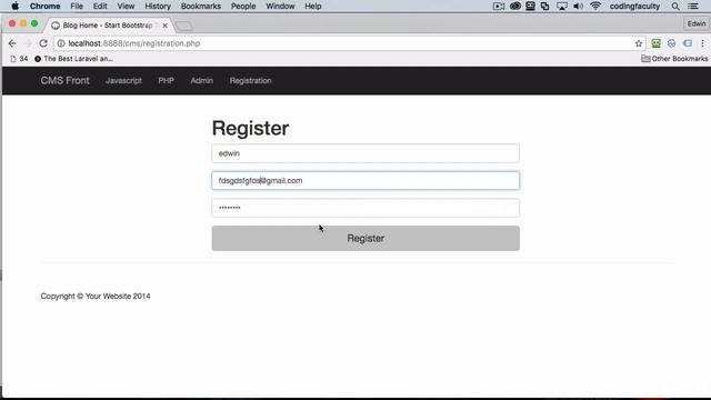 6 Adding some user friendly code - NEW REGISTRATION SYSTEM - PHP COURSE CMS PROJECT смотреть онлайн