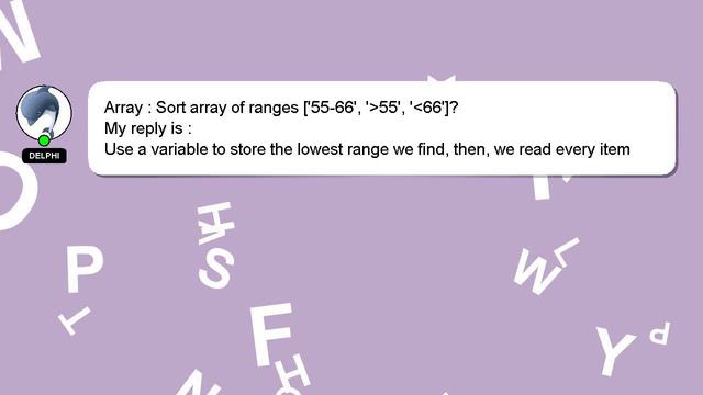 Array : Sort array of ranges ['55-66', ' 55', ' 66']? смотреть онлайн