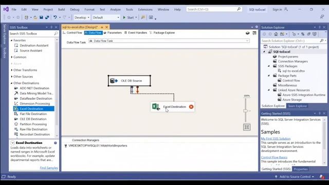 SSIS Export to Excel File смотреть онлайн