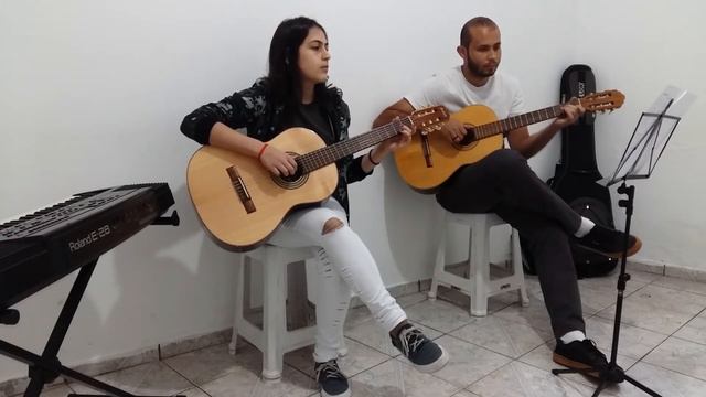 ESCOLA DE MÚSICA EDER MUSIC ENSAIO COM GABY E WEMERSON смотреть онлайн
