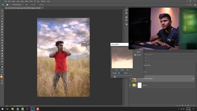 How to Easily and Quickly change a Sky in Photoshop CC 2020 Tutorial смотреть онлайн