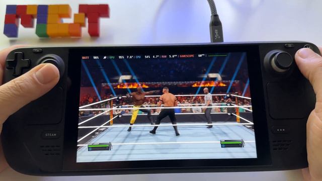 WWE 2K23 - Steam Deck gameplay | Steam OS | 60 FPS high graphics | online works смотреть онлайн