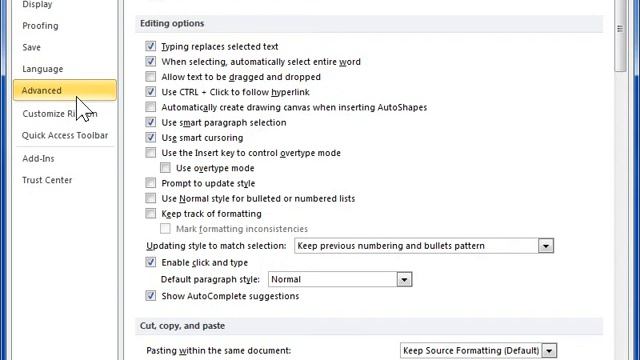 Enable Drag-and-Drop Editing - Word 2010 смотреть онлайн